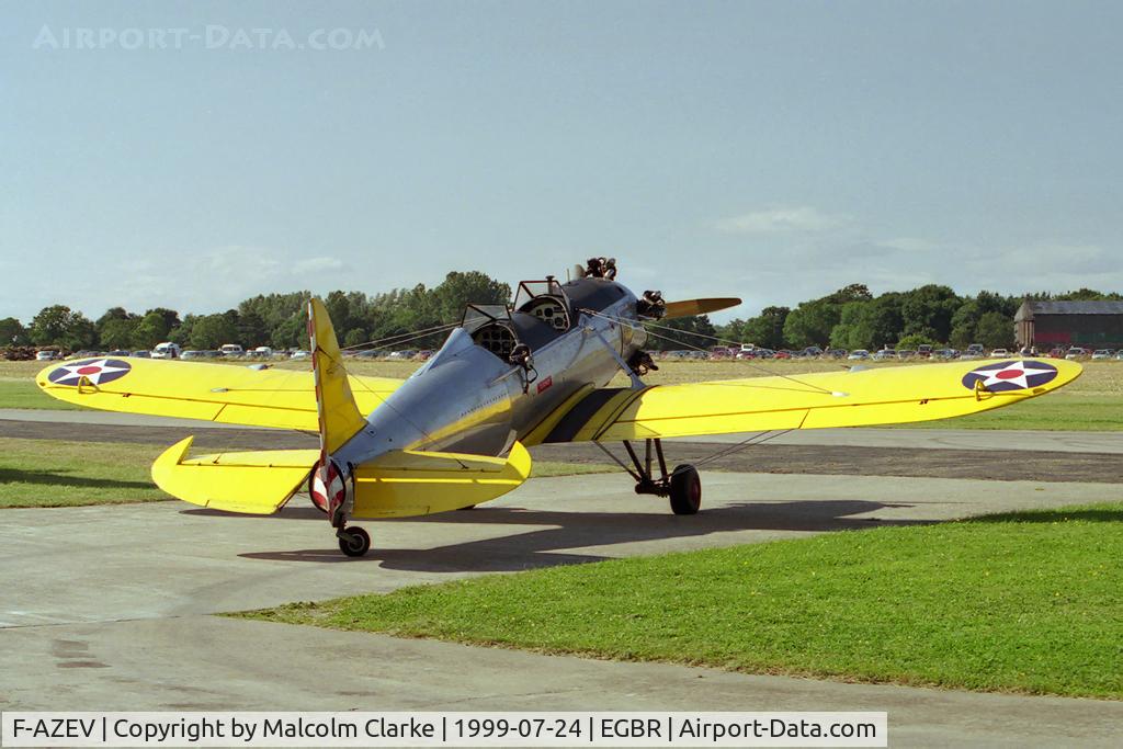 F-AZEV, 1941 Ryan PT-22 Recruit (ST3KR) C/N 1001, Ryan PT-22 Recruit (ST3KR) at Breighton Airfield, UK in 1999.