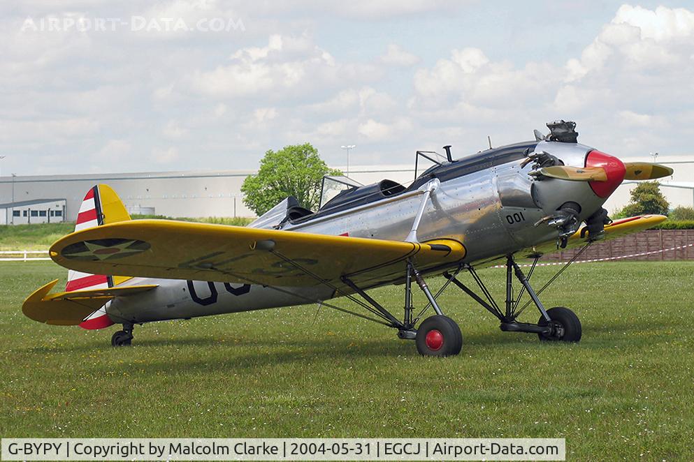 G-BYPY, 1941 Ryan PT-22 Recruit (ST3KR) C/N 1001, Ryan PT-22 Recruit (ST3KR) at Sherburn-in-Elmet's Veterans and Vintage Day in 2004.