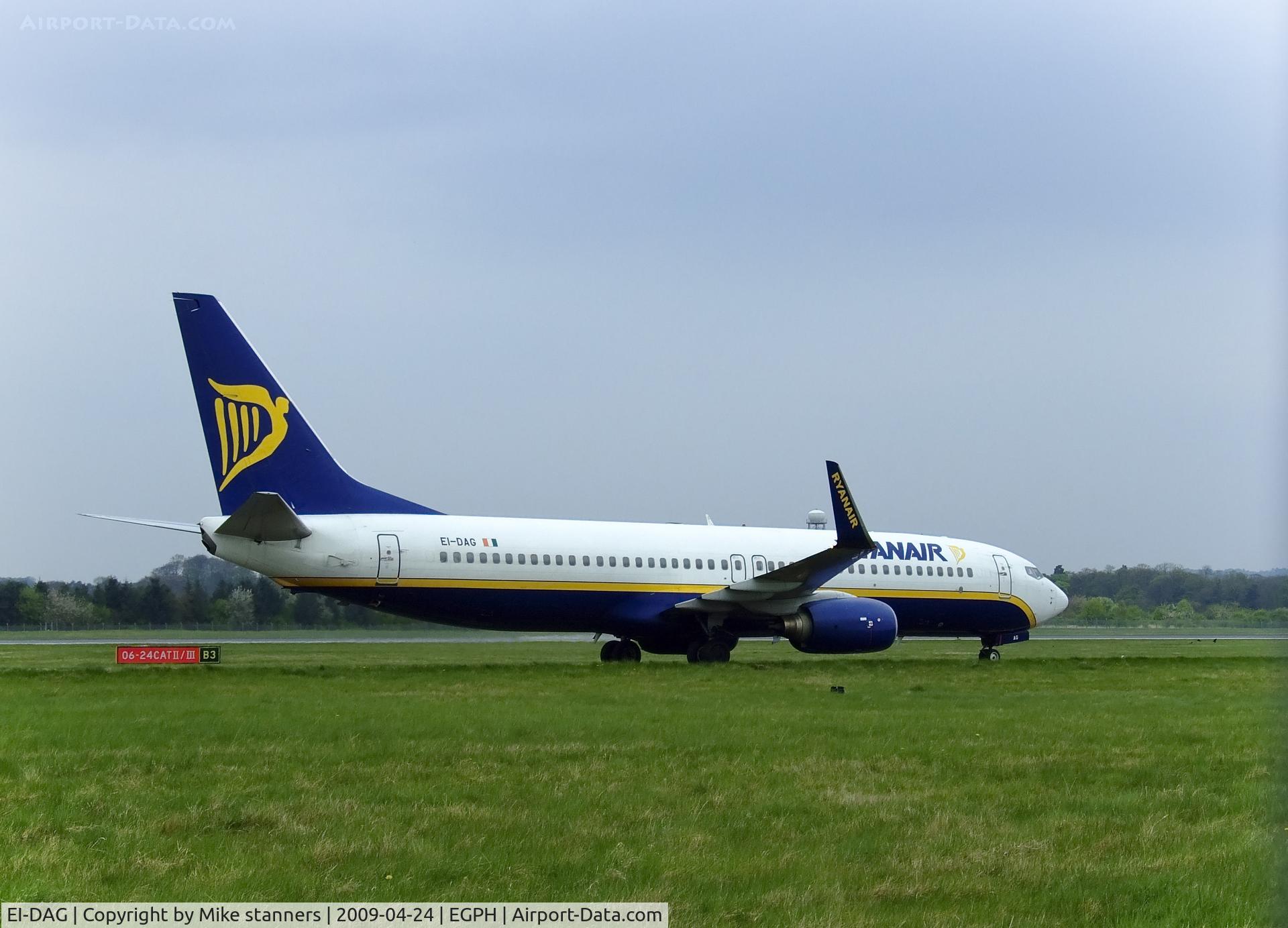 EI-DAG, 2002 Boeing 737-8AS C/N 29940, Ryanair Boeing 737-8AS At EDI