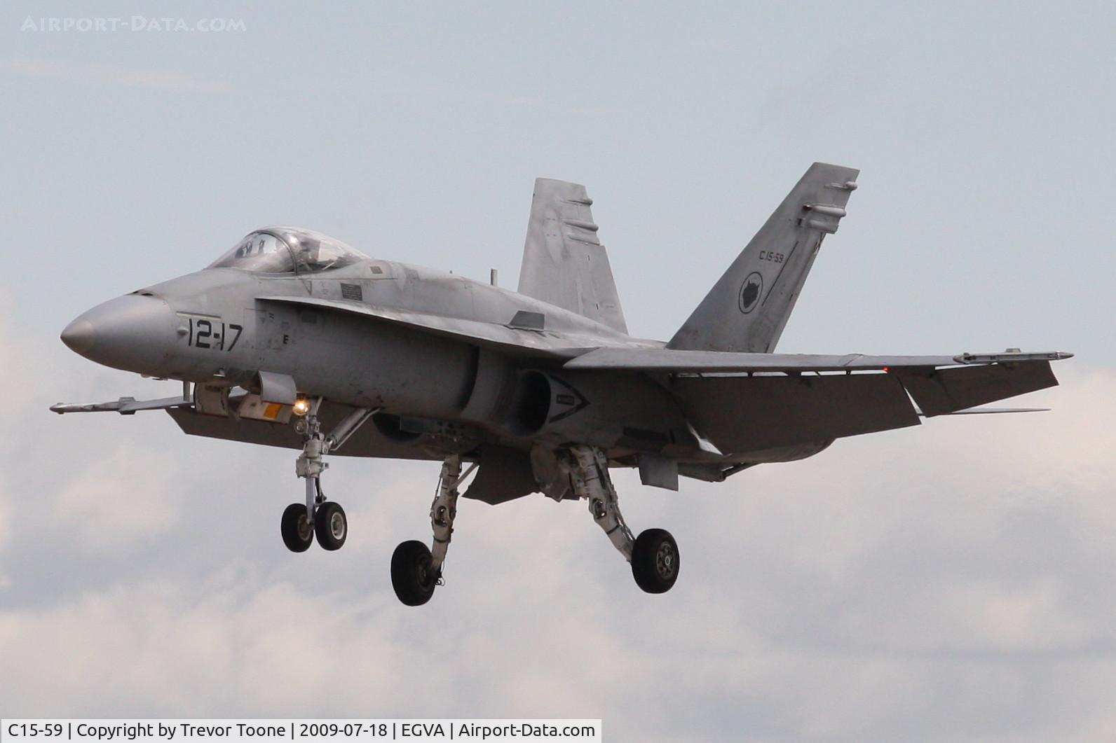 C15-59, McDonnell Douglas EF-18A+ Hornet C/N 0840/A581, EF-18A Hornet c/n 840/A581
