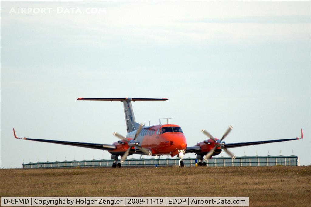 D-CFMD, 2006 Beechcraft Super King Air 350 C/N FL-473, Calibration airplane on duty at LEJ