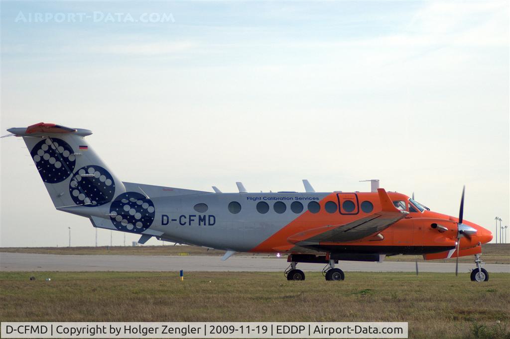 D-CFMD, 2006 Beechcraft Super King Air 350 C/N FL-473, Calibration airplane on duty at LEJ