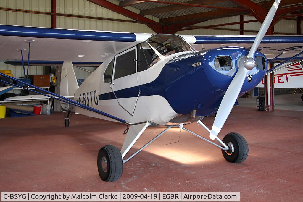 G-BSYG, 1947 Piper PA-12 Super Cruiser C/N 12-2106, Piper PA-12 Super Cruiser at Breighton Airfield in 2009.