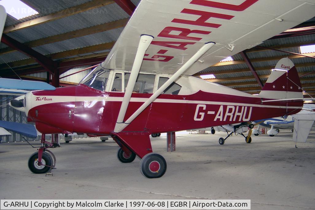 G-ARHU, 1960 Piper PA-22-160 Tri Pacer C/N 22-7602, Piper PA-22-160 Tri-Pacer at Breighton Airfield, UK in 1997.