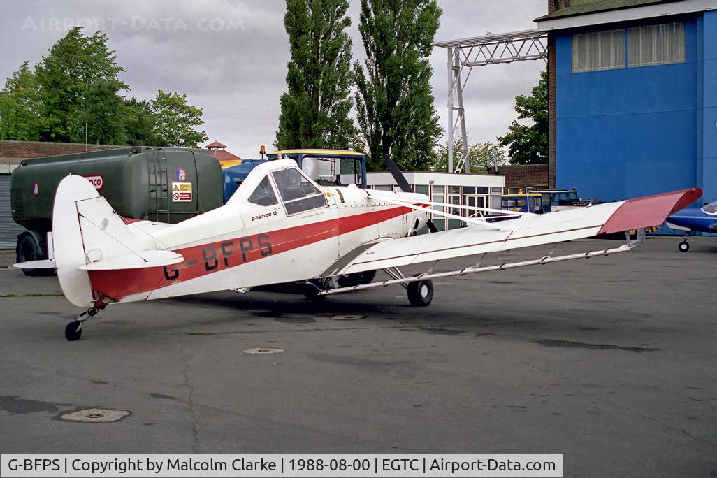 G-BFPS, 1978 Piper PA-25-235 Pawnee C/N 25-7856013, Piper PA-25-235 Pawnee at Cranfield Airport in 1988.