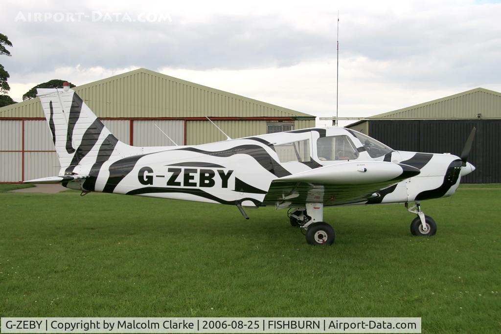 G-ZEBY, 1973 Piper PA-28-140 Cherokee E C/N 28-7325240, Piper PA-28-140 Cherokee F at Fishburn Airfield, UK in 2006.