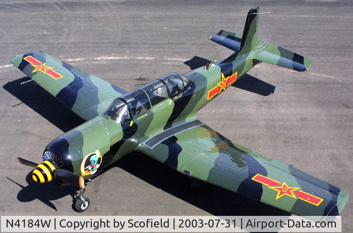 N4184W, 1965 Nanchang CJ-6A C/N 1332043, Top Down View