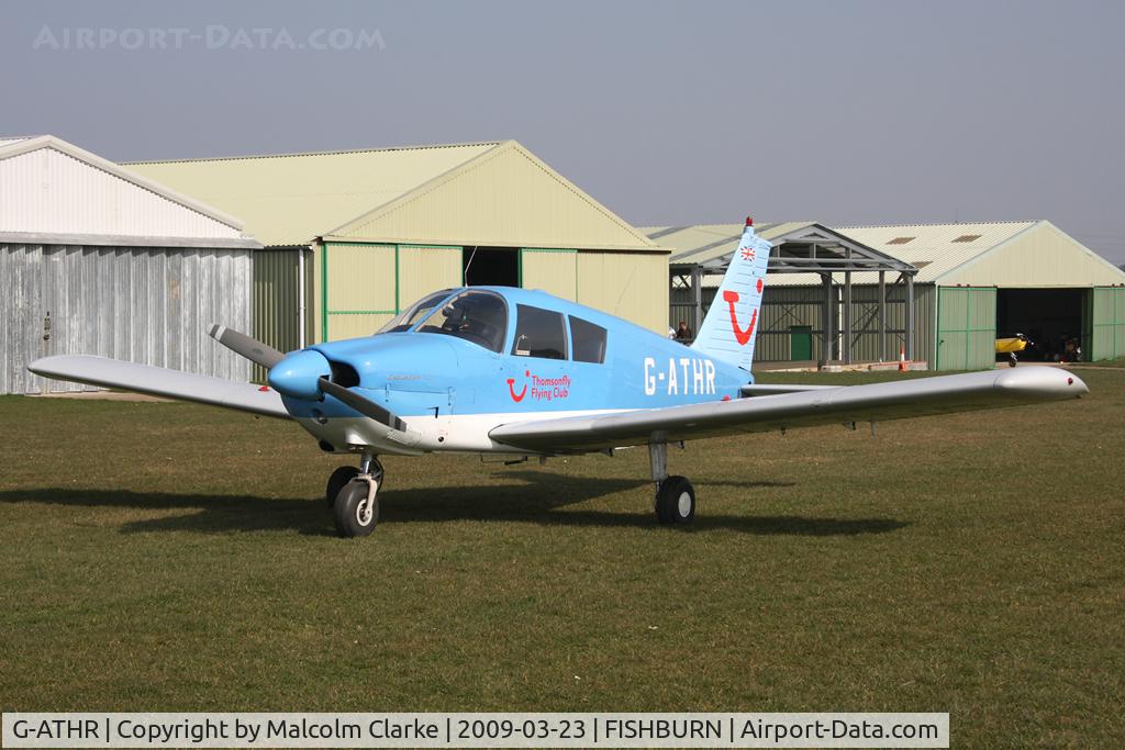 G-ATHR, 1965 Piper PA-28-180 Cherokee C C/N 28-2343, Piper PA-28-180 Cherokee C at Fishburn Airfield in 2009. Previously EI-AOT and now owned by Thomson Airways Limited.