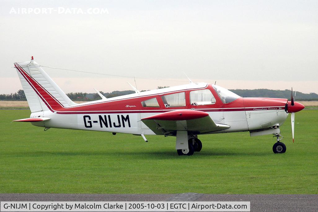 G-NIJM, 1968 Piper PA-28R-180 Cherokee Arrow C/N 28R-30644, Piper PA-28R-180 Cherokee Arrow at Cranfield Airport in 2005.