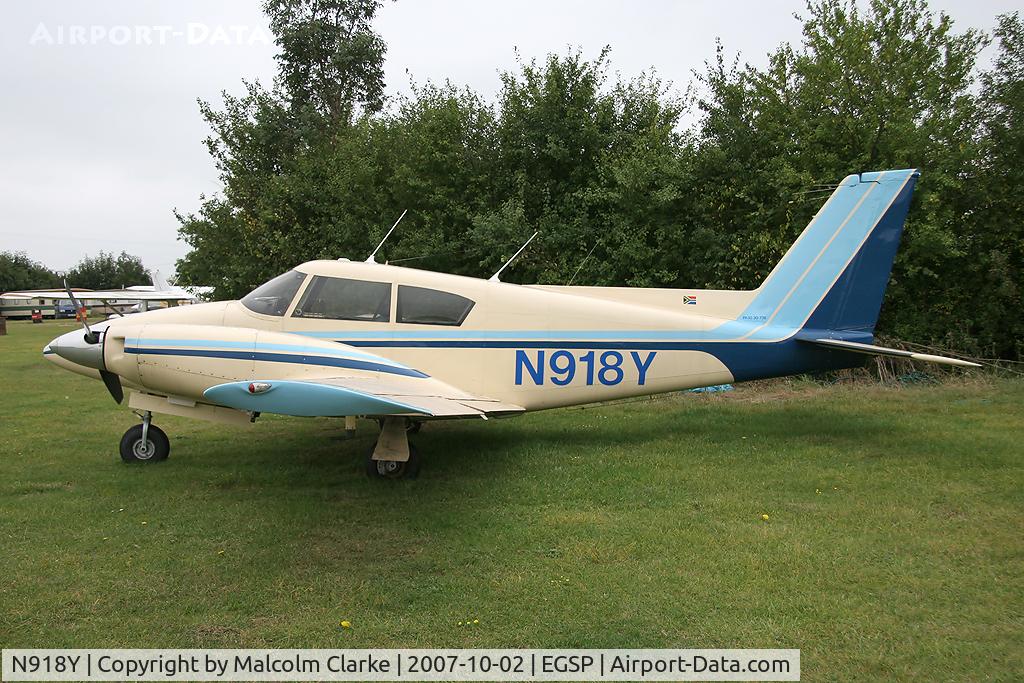 N918Y, 1965 Piper PA-30-160 Twin Comanche C/N 30-736, Piper PA-30-160 Twin Comanche at Peterborough Sibson in 2007.