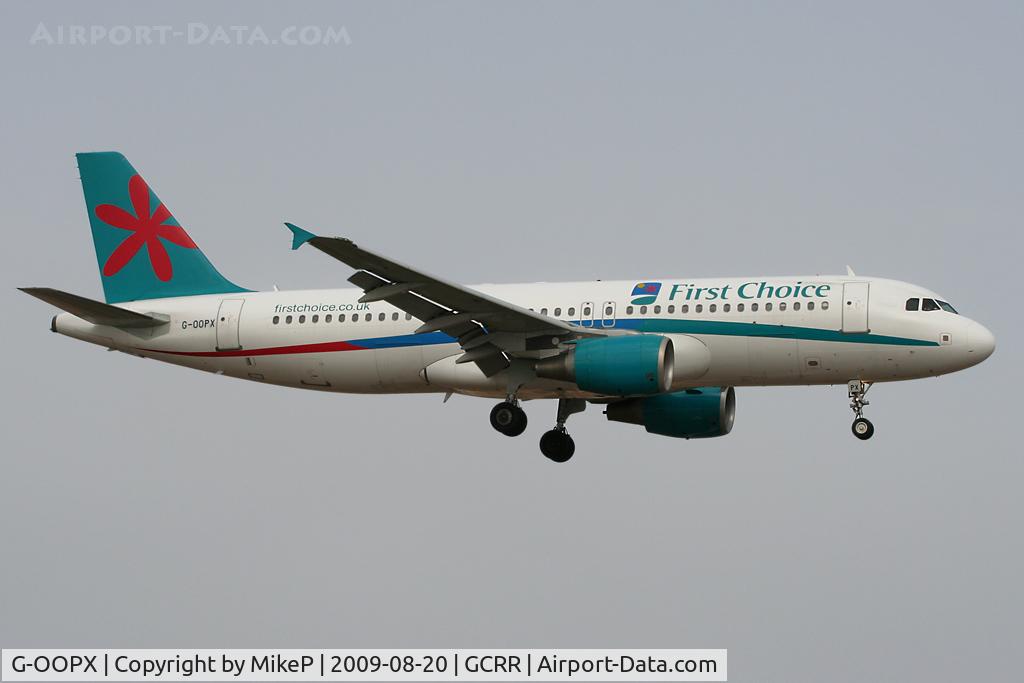 G-OOPX, 2004 Airbus A320-214 C/N 2180, Short final to Runway 03.