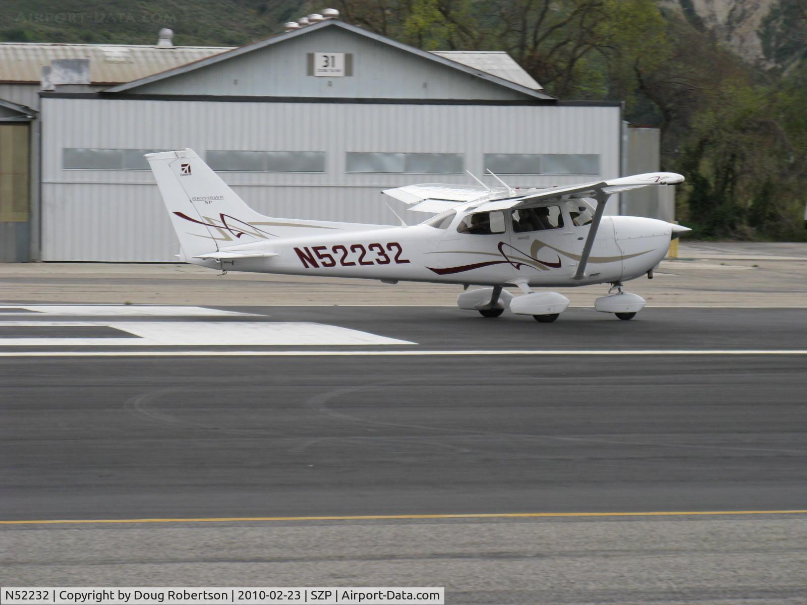 N52232, Cessna 172S C/N 172S10870, 2008 Cessna 172S SKYHAWK SP, Lycoming IO-360-L2A 180 Hp, takeoff roll Rwy 22