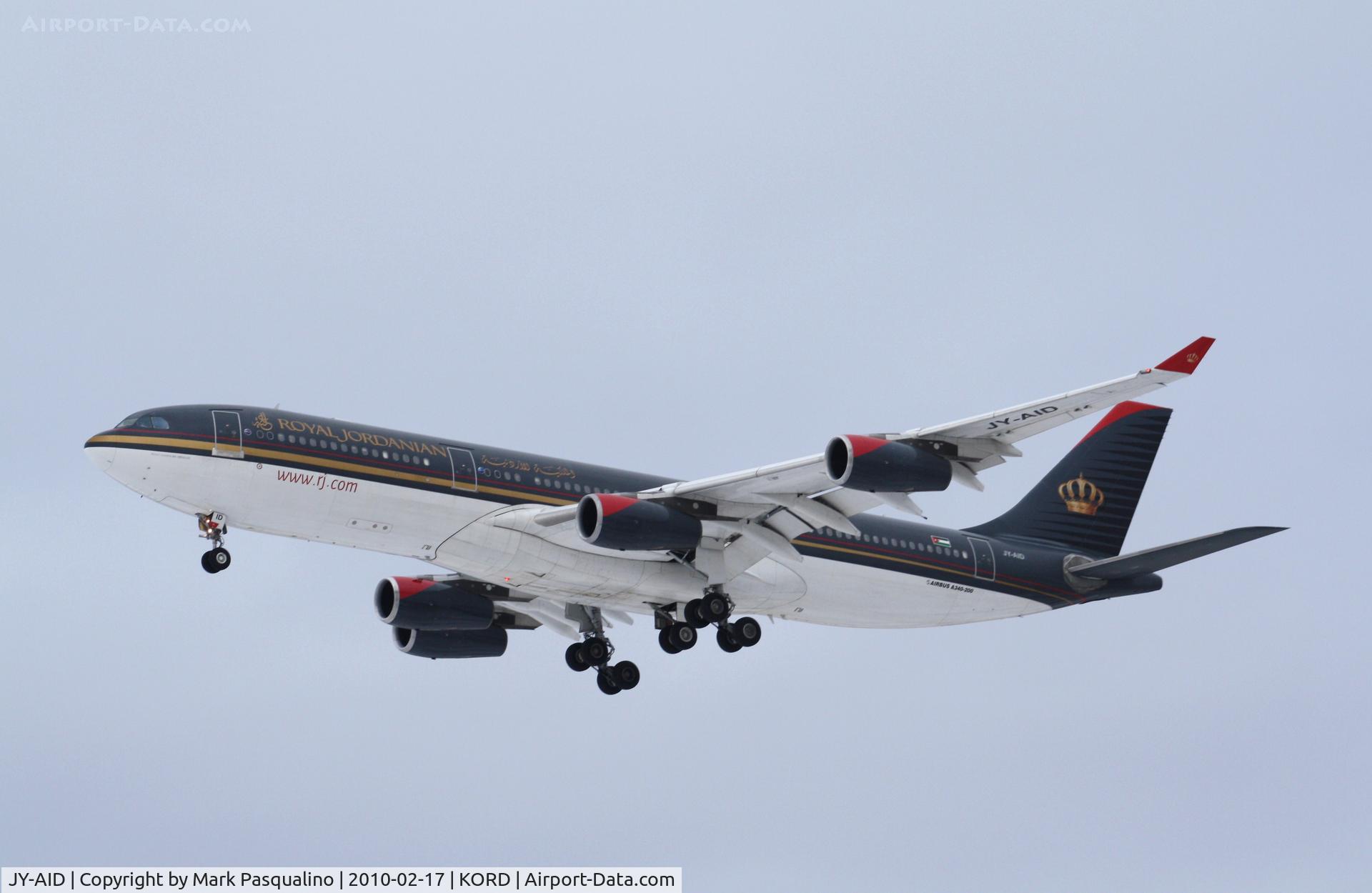 JY-AID, 1993 Airbus A340-211 C/N 022, Airbus A340-200