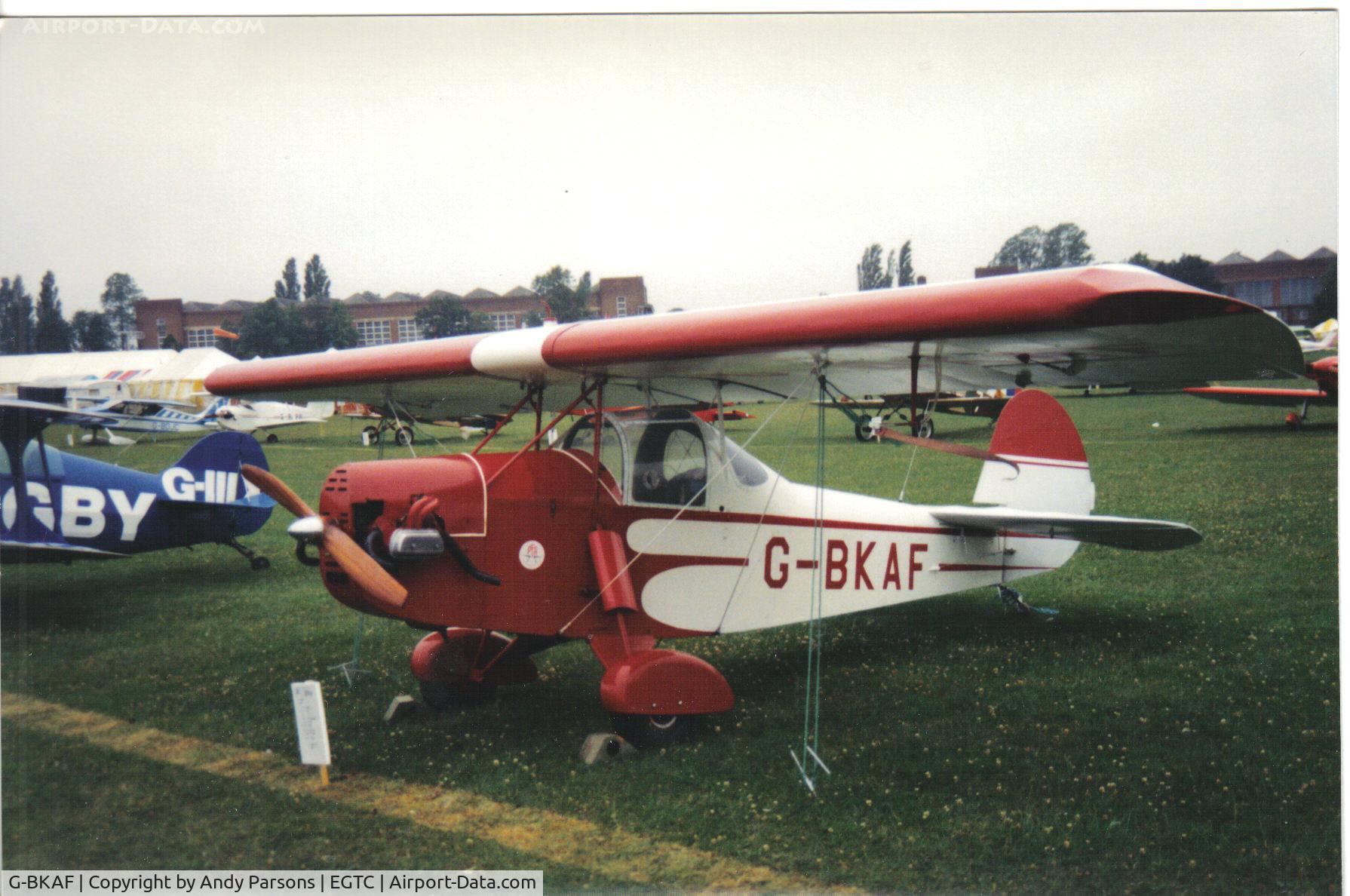 G-BKAF, 1983 Clutton-Tabenor Fred Series 2 C/N PFA 029-10337, scanned print taken at cranfield