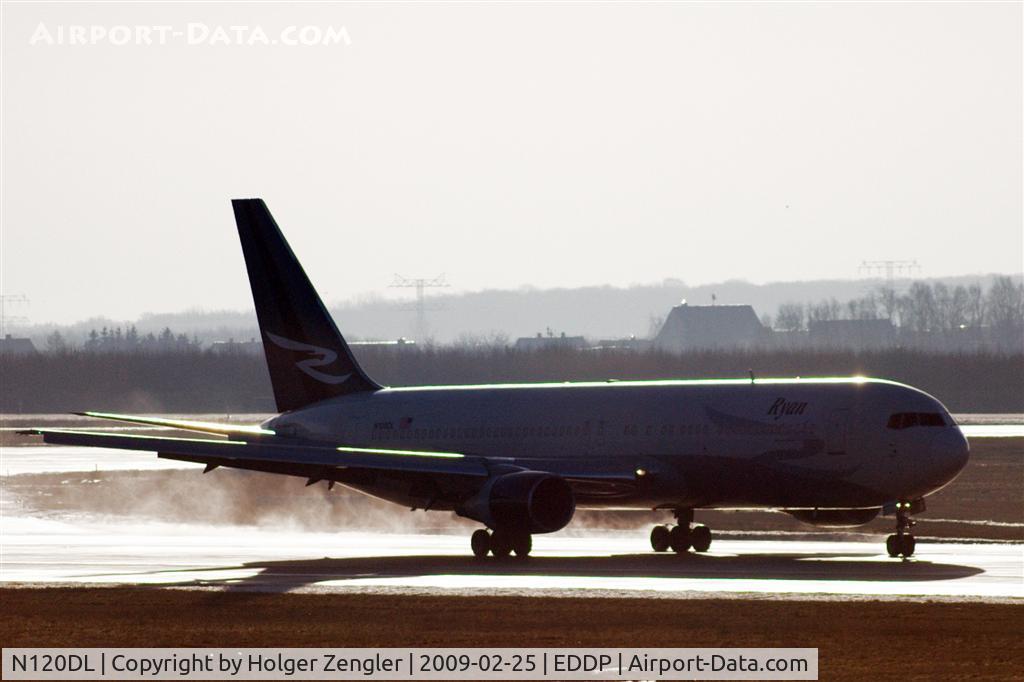 N120DL, 1986 Boeing 767-332 C/N 23279, Backlight photo of an middle-east shuttle