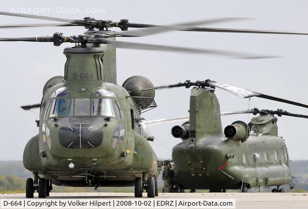 D-664, Boeing CH-47D Chinook C/N M.3664/NL-004, at zqw