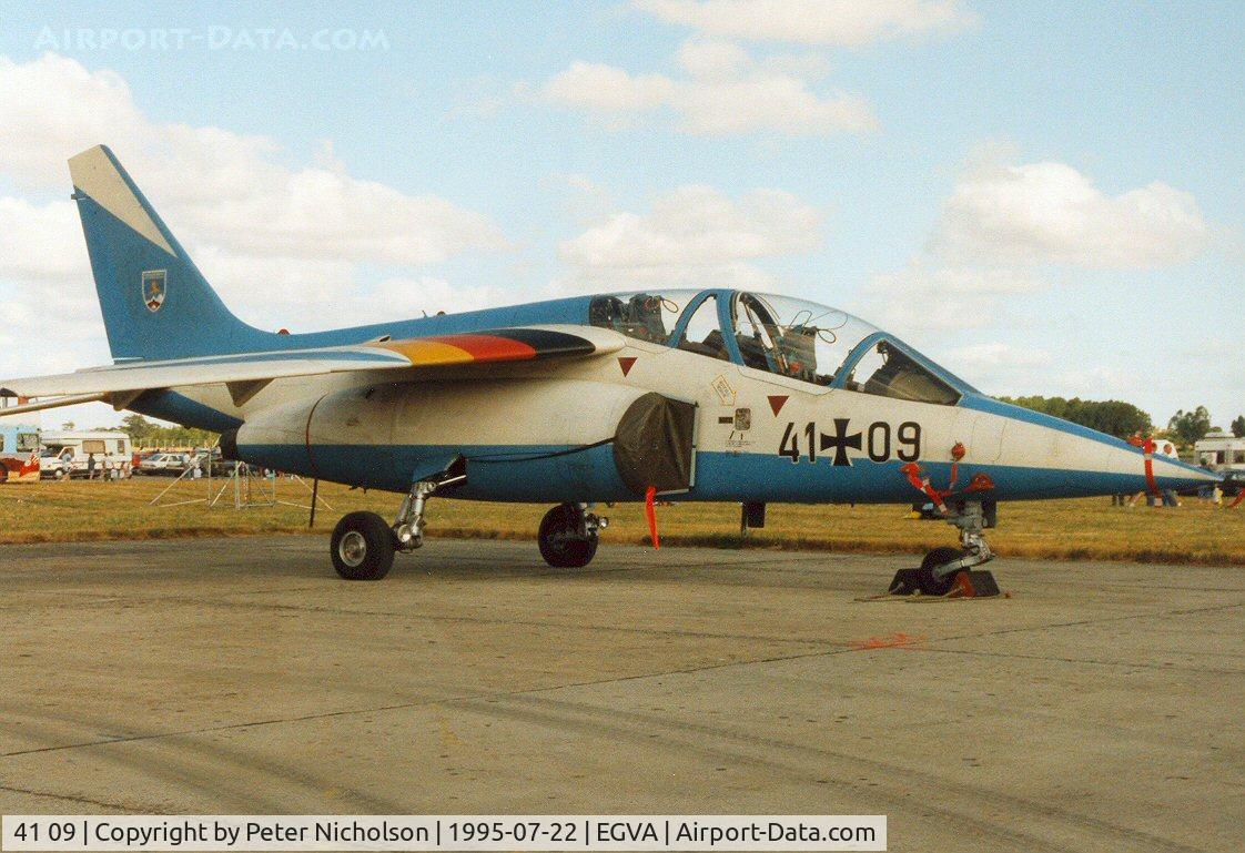 41 09, 1981 Dassault-Dornier Alpha Jet A C/N 0109, Alpha Jet of German Air Force's FLG on display at the 1995 Intnl Air Tattoo at RAF Fairford.