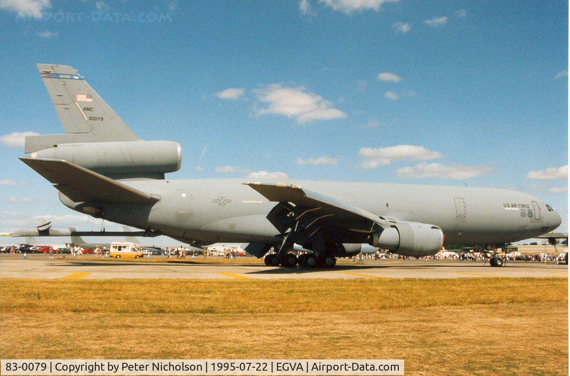 83-0079, 1983 McDonnell Douglas KC-10A Extender C/N 48220, KC-10A Extender of the 305th Airlift Mobility Wing at McGuire AFB on display at the 1995 Intnl Air Tattoo at RAF Fairford.