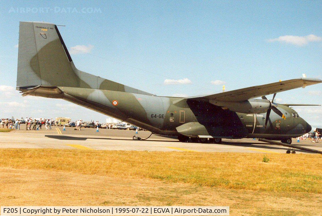F205, Transall C-160NG C/N 206, C.160NG Transall of ET 01.064 on display at the 1995 Intnl Air Tattoo at RAF Fairford.