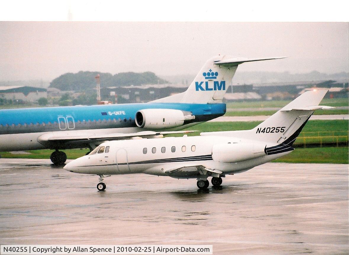 N40255, 1987 British Aerospace BAe.125 Series 800A C/N 258095, @ EGPD