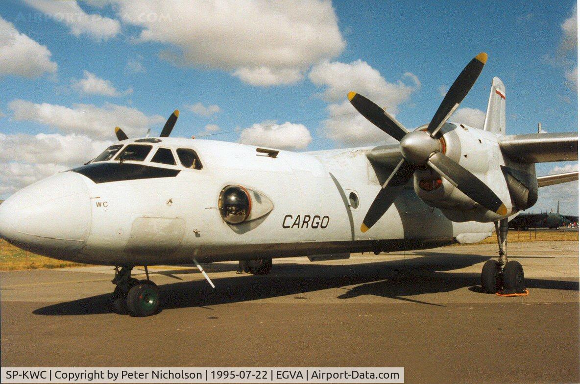 SP-KWC, 1973 Antonov An-26 C/N 1602, Another view of the Polish Air Force An-26 Curl on display at the 1995 Intnl Air Tattoo at RAF Fairford.