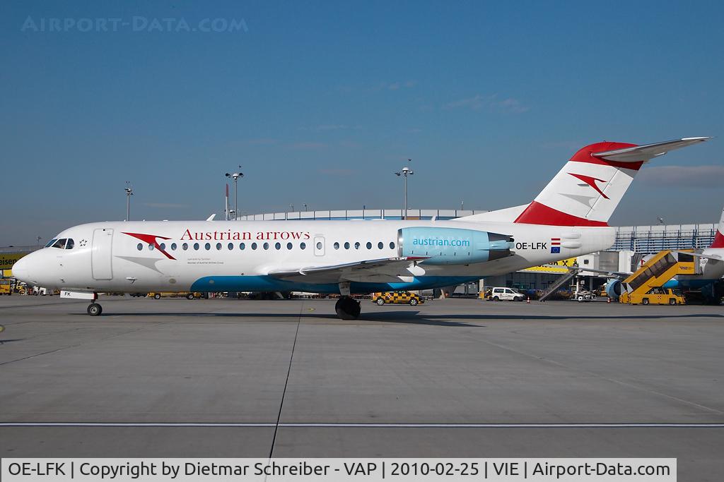 OE-LFK, 1995 Fokker 70 (F-28-0070) C/N 11555, Austrian Arrows Fokker 70