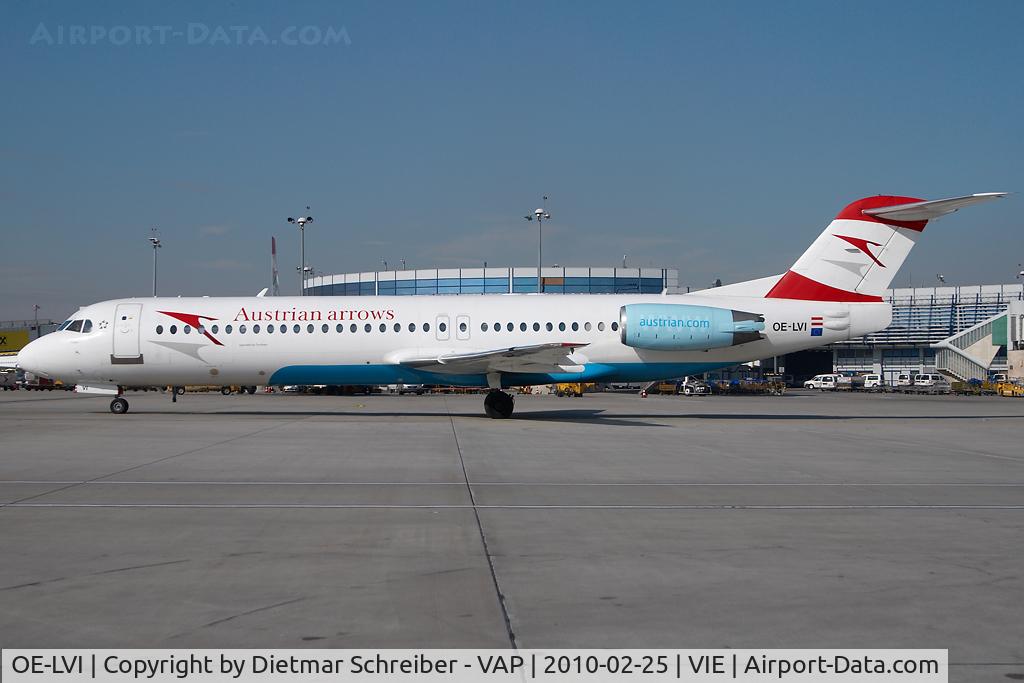 OE-LVI, 1993 Fokker 100 (F-28-0100) C/N 11468, Austrian Arrows Fokker 100