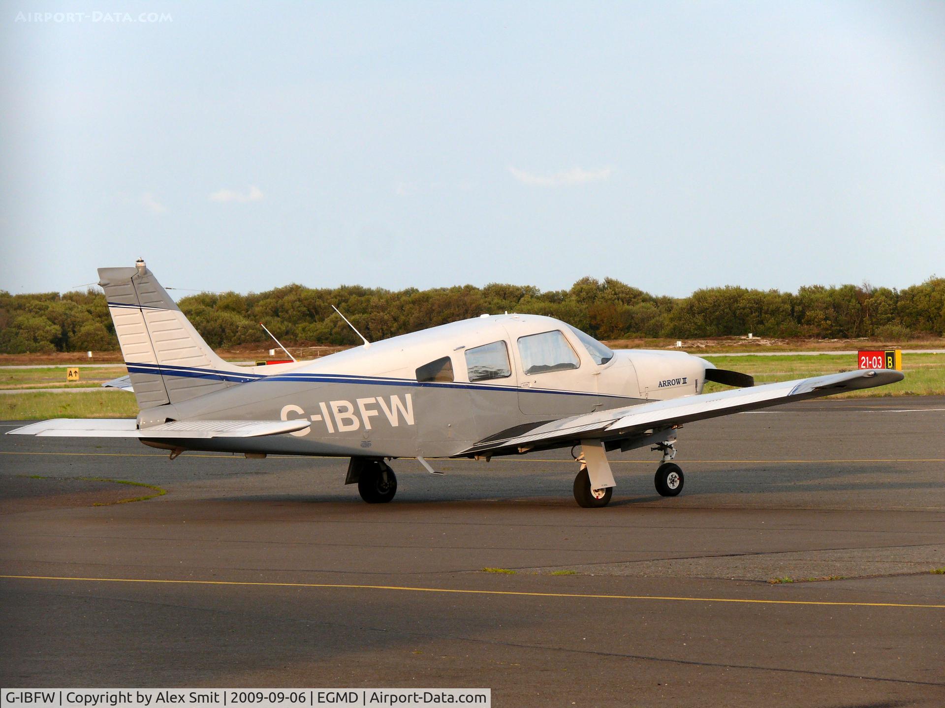 G-IBFW, 1978 Piper PA-28R-201 Cherokee Arrow III C/N 28R-7837235, Piper Pa28R-201 Cherokee Arrow III G-IBFW Lydd Aero Club