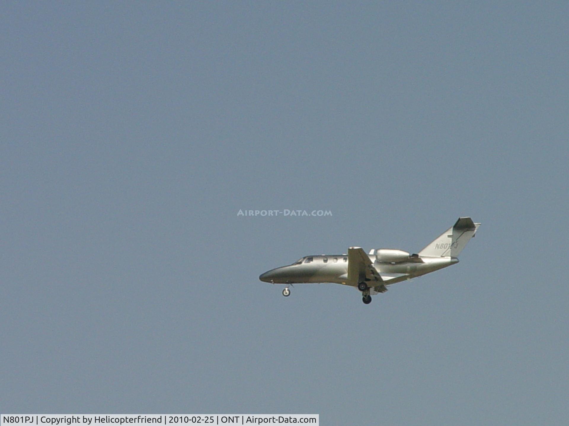 N801PJ, 1994 Cessna 525 CitationJet CJ1 C/N 525-0092, On final to Ontario