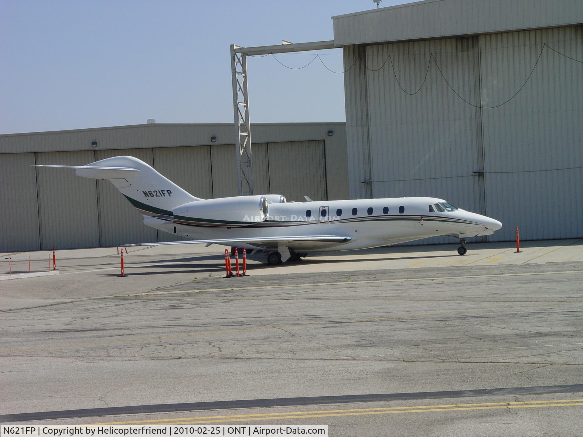 N621FP, 1998 Cessna 750 Citation X C/N 750-0045, Parked at Ontario