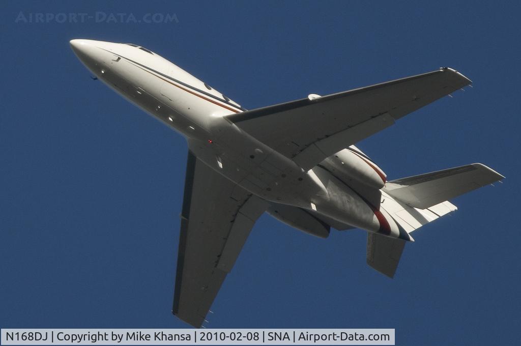 N168DJ, 1969 Dassault Fan Jet Falcon (20-5B) C/N 168, Falcon blasting off into the blue sky.