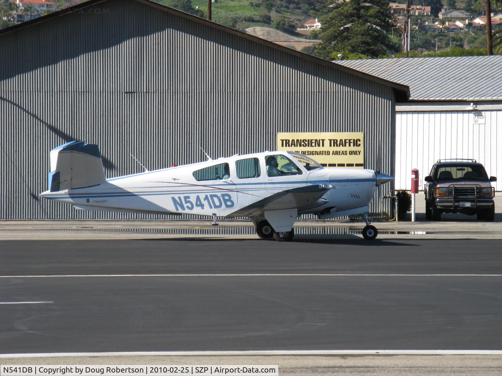 N541DB, 1964 Beech S35 Bonanza C/N D-7333, 1964 Beech S35 BONANZA, Continental IO-520-B 285 Hp, taxi to Rwy 22