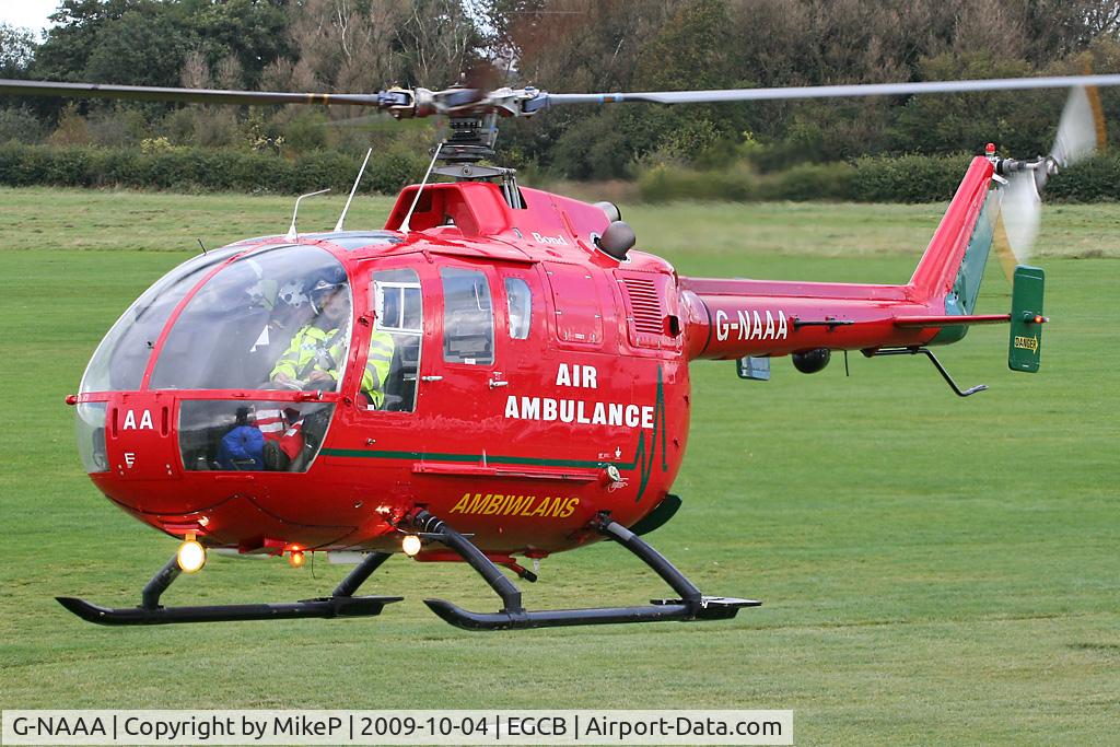 G-NAAA, 1993 MBB Bo-105DBS-4 C/N S-34/912, Standing in for the Eurocopter that was away on miantenance.