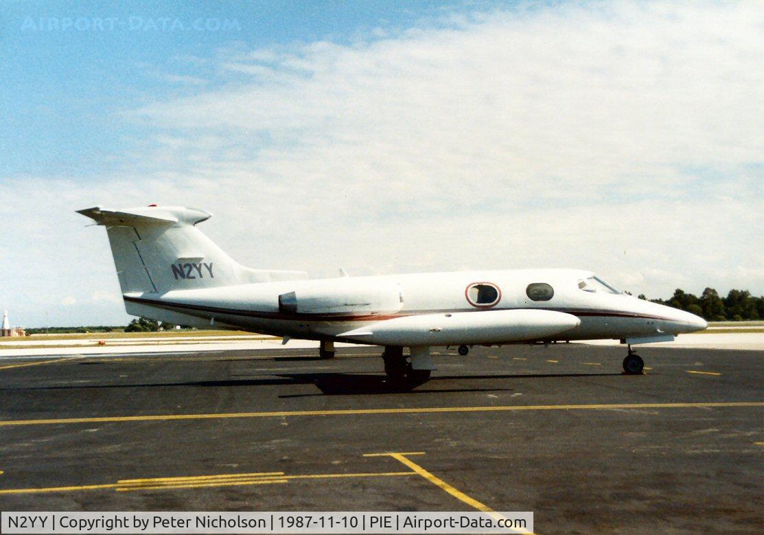 N2YY, 1967 Learjet 24 C/N 24-143, Learjet 24 seen at Clearwater in November 1987 and still resident there in May 1988.