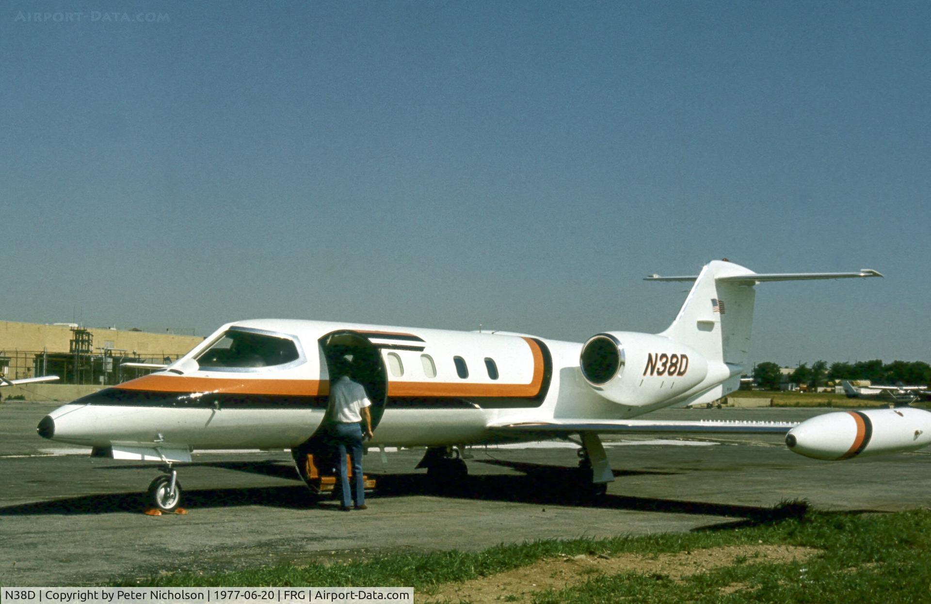 N38D, 1976 Learjet 36A C/N 024, Learjet 36A seen at Republic Airport in the Summer of 1977.