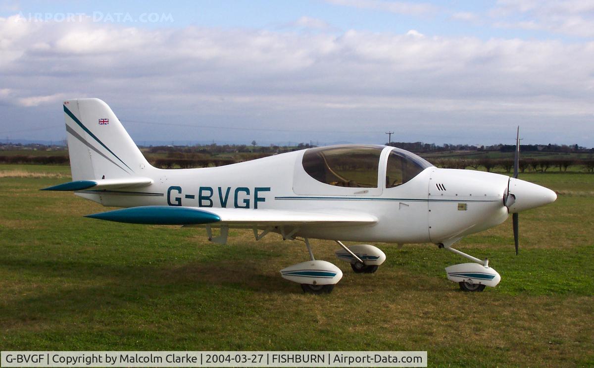 G-BVGF, 1996 Europa Tri-Gear C/N PFA 247-12565, Europa Aircraft Europa at Fishburn Airfield in 2004.