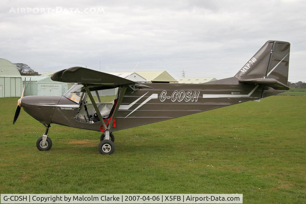 G-CDSH, 2005 ICP MXP-740 Savannah Jabiru(5) C/N BMAA/HB/463, ICP MXP-740 Savannah at Fishburn Airfield in 2007. A microlight fitted with 'flaperons' providing STOL take-off capability.