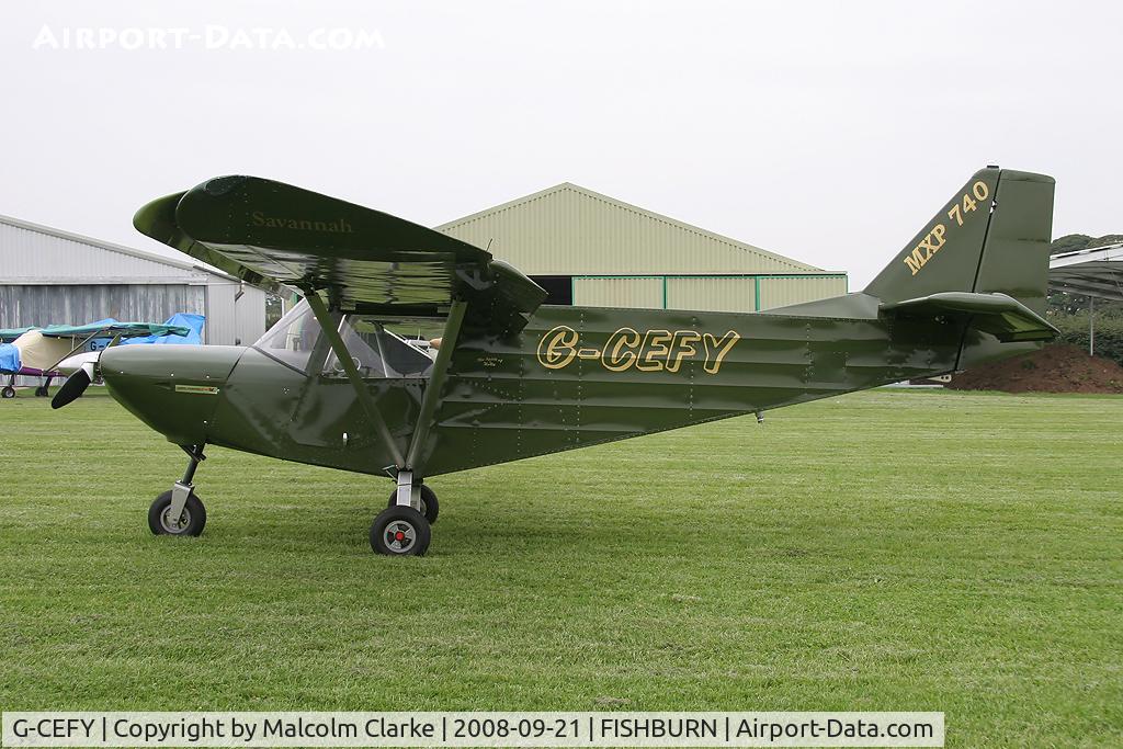 G-CEFY, 2006 ICP MXP-740 Savannah Jabiru(5) C/N BMAA/HB/453, Savannah Jabiru (4) at Fishburn Airfield, UK in 2008.