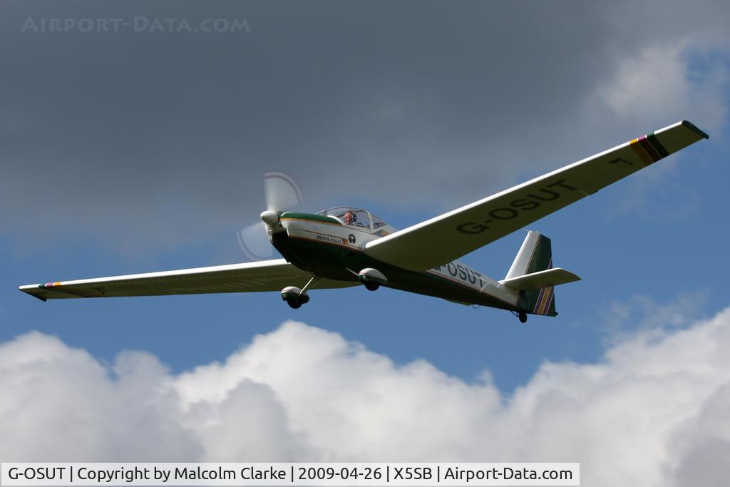 G-OSUT, 1995 Scheibe SF-25C Falke C/N 44588, Scheibe SF25C Falke. Previously registered as D-KTIK and operated by the Yorkshire Gliding Club, Sutton Bank N Yorks in 2009..