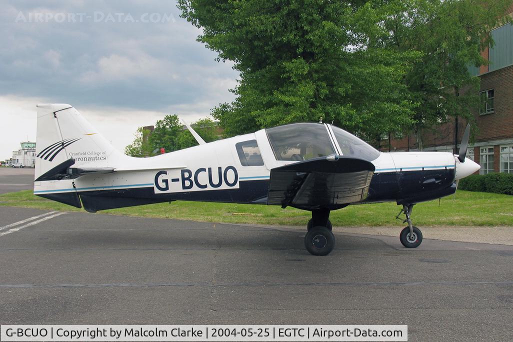G-BCUO, 1975 Scottish Aviation Bulldog Series 120 Model 122 C/N BH120/371, Scottish Aviation Bulldog Series 120 Model 122 at Cranfield Airport in 2004.