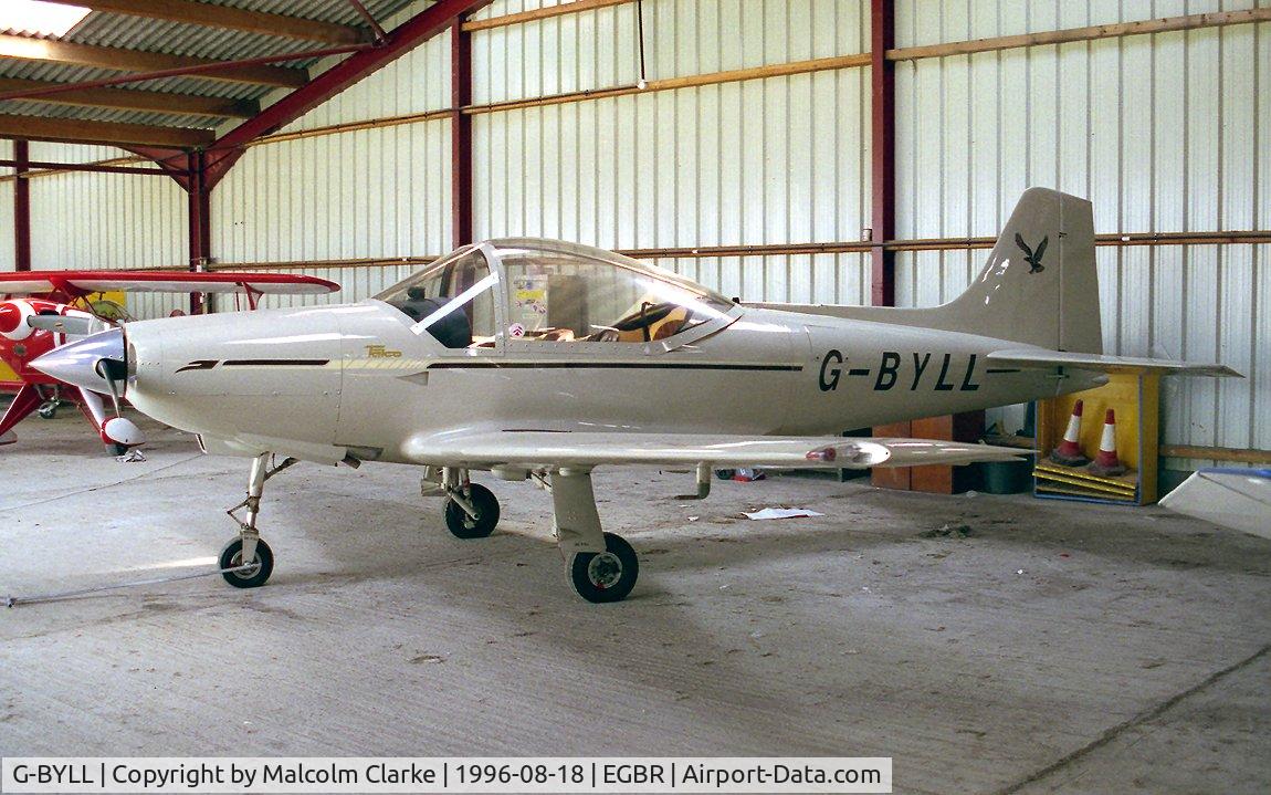 G-BYLL, 1988 Sequoia F8L Falco C/N PFA 100-10843, Falco F.8L at Breighton Airfield, UK in 1996.