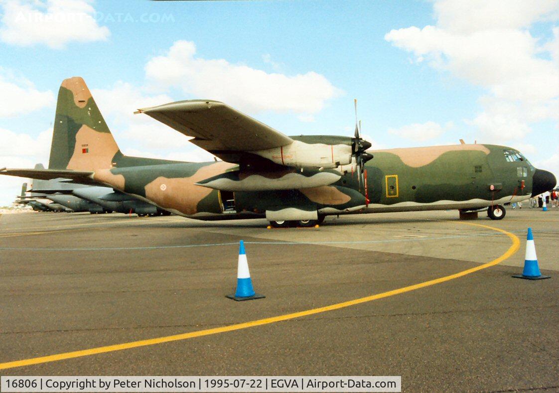 16806, Lockheed C-130H Hercules C/N 382-5264, Portuguese Air Force C-130H-30 Hercules of Esq 501 on display at the 1995 Intnl Air Tattoo at RAF Fairford.