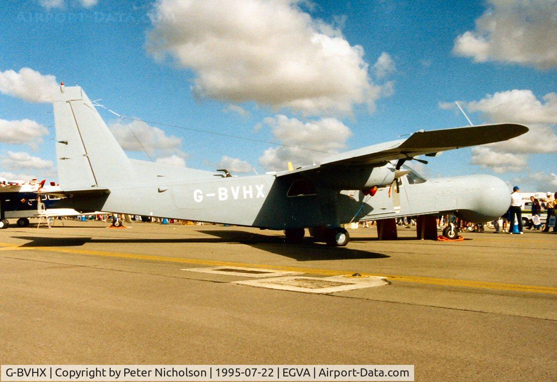 G-BVHX, 1994 Pilatus Britten-Norman BN-2T Turbine Islander C/N 4003, BN-2T Islander demonstrator on display at the 1995 Intnl Air Tattoo at RAF Fairford.