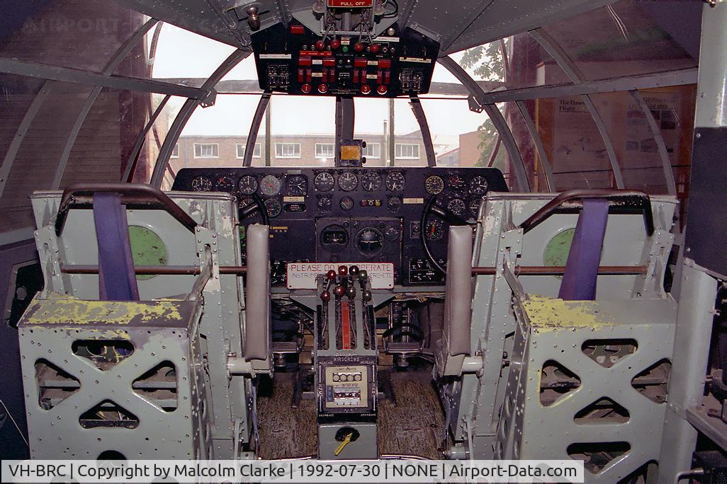 VH-BRC, 1943 Short S.25 Sandringham 4 C/N SH.55C, Short S-25V Sandringham 4 in the Southampton Hall of Aviation, UK in 1992.  'Beachcomber' converted to a Sandringham in 1947.
