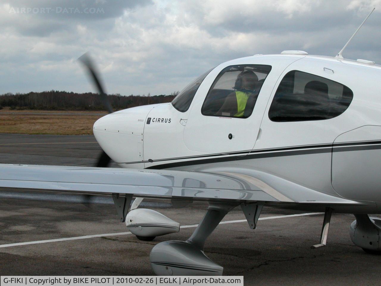 G-FIKI, 2008 Cirrus SR22 X C/N 3415, KILO INDIA JUST AFTER START UP