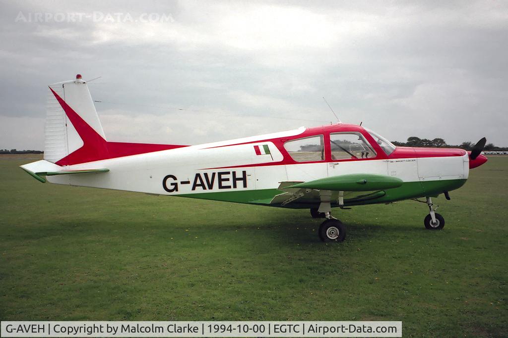 G-AVEH, 1967 SIAI-Marchetti S-205-20R C/N 346, SIAI-Marchetti S-205-20/R at Cranfield Airport in 1994.