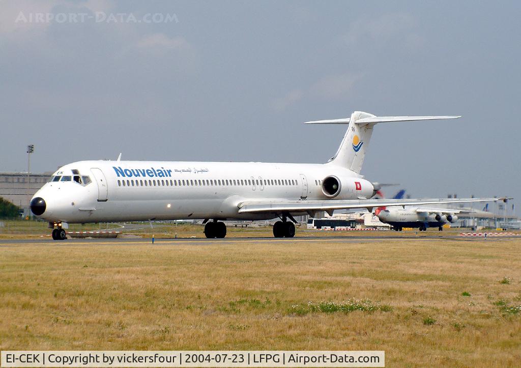 EI-CEK, 1989 McDonnell Douglas MD-83 (DC-9-83) C/N 49631, Nouvelair MD-83 (c/n 49631).