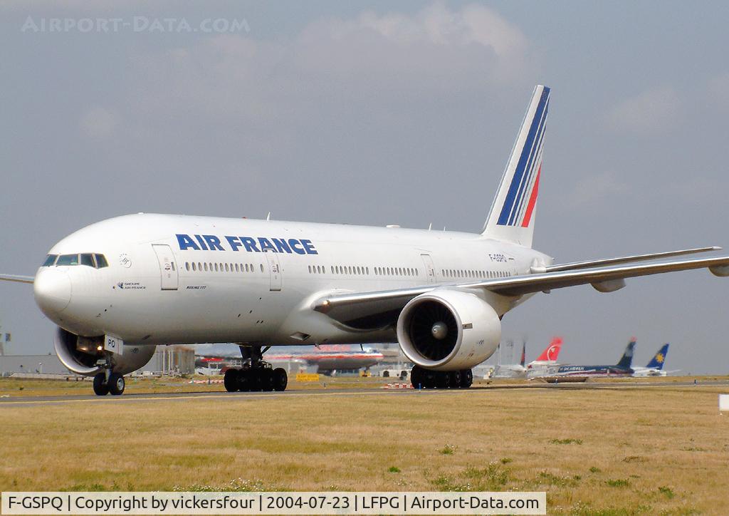 F-GSPQ, 2001 Boeing 777-228/ER C/N 28682, Air France