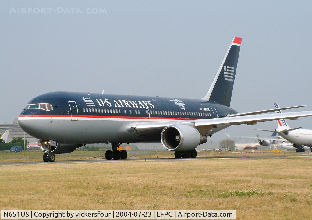 N651US, 1990 Boeing 767-2B7 C/N 24764, US Airways Boeing 767-2B7ER (c/n 24764).