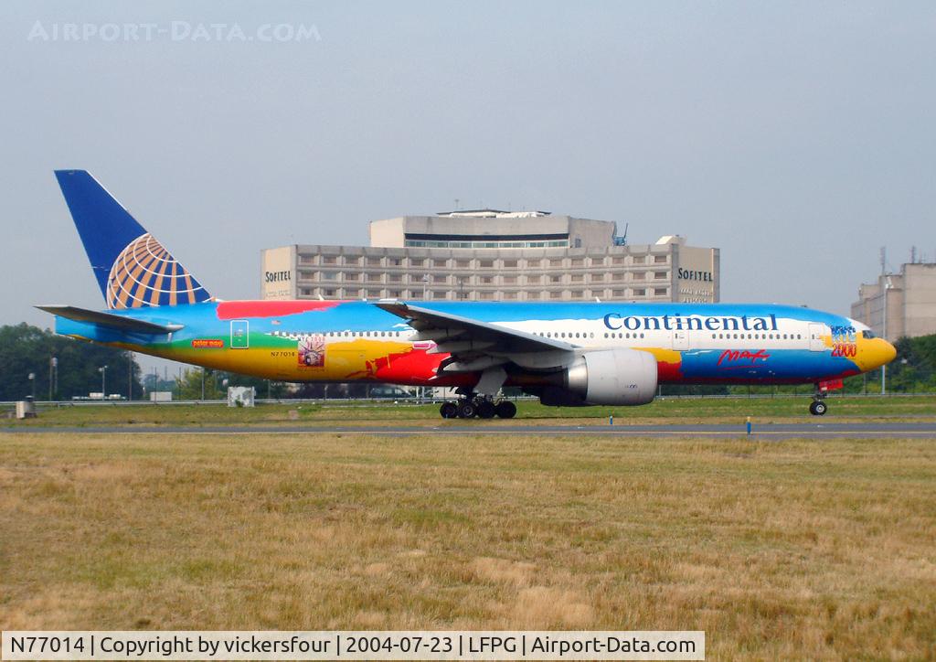 N77014, 1999 Boeing 777-224 C/N 29862, Continental Airlines